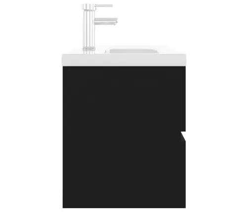 Valamukapp Sisseehitatud Valamuga, Must, Tehispuit