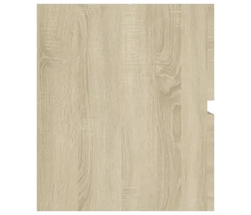 Skapītis Ar Iebūvētu Izlietni, Ozolkoka Krāsā, Skaidu Plāksne Vidaxl