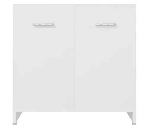 4-Osaline Vannitoamööbli Komplekt, Valge 4-Osaline Vannitoamööbli Komplekt, Valge