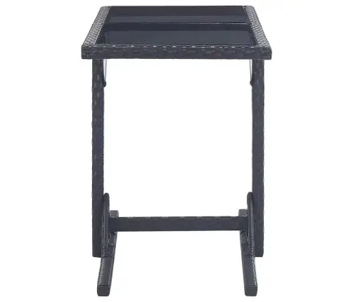 3-Daļīgs Dārza Mēbeļu Komplekts, Melns Vidaxl