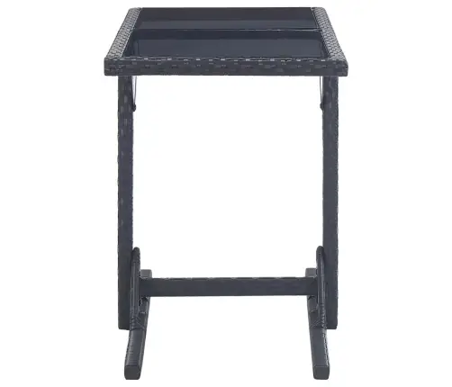 3-Daļīgs Dārza Mēbeļu Komplekts, Melns Vidaxl