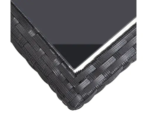 3-Daļīgs Dārza Mēbeļu Komplekts, Melns Vidaxl