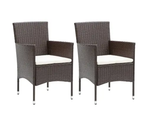 3-Daļīgs Dārza Mēbeļu Komplekts, Brūns Vidaxl