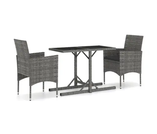 3-Osaline Aiamööblikomplekt, Hall