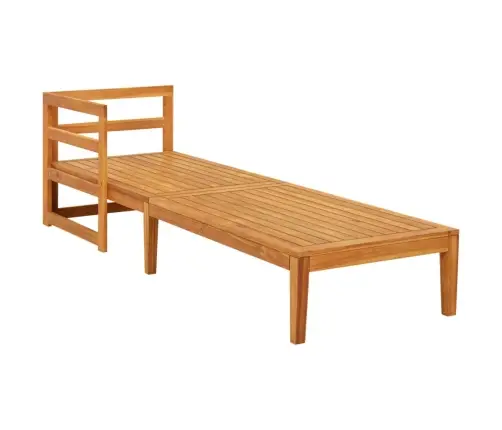 Sauļošanās Zvilnis Ar Roku Balstu, Krēmbalti Matrači, Akācija Vidaxl