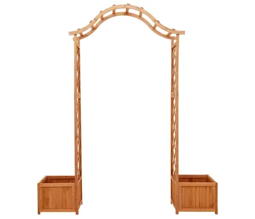 Dārza Pergola Ar Puķu Kasti, Egles Masīvkoks Vidaxl