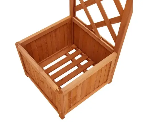 Dārza Pergola Ar Puķu Kasti, Egles Masīvkoks Vidaxl