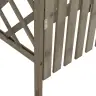 Pergola Ar Vārtiem, 116X40X204 Cm, Pelēks Egles Masīvkoks Vidaxl
