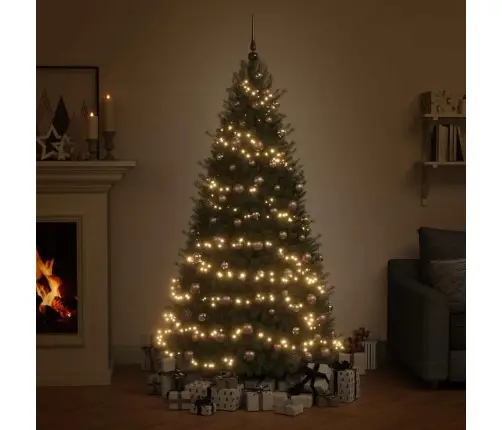 Eglutės Žaisliukų Rinkinys Su Viršūne Ir 300 Led, 120 Dalių