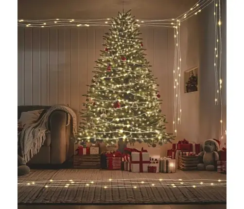 Led Lampiņu Virtene Ar 300 Led, Silti Balta, 30 M Vidaxl