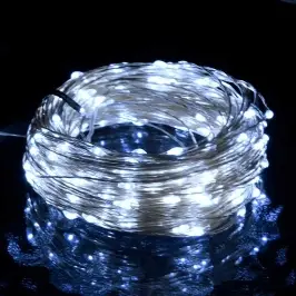 Led Lampiņu Virtene Ar 150 Led, Vēsi Balta, 15 M Vidaxl