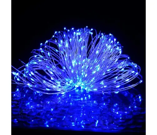 Led Lampiņu Virtene Ar 300 Led, Zila 30 M Vidaxl