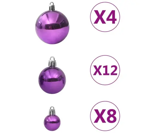 Ziemassvētku Bumbas, 100 Gab., Violetas Vidaxl