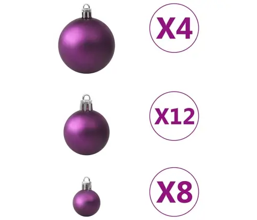 Ziemassvētku Bumbas, 100 Gab., Violetas Vidaxl