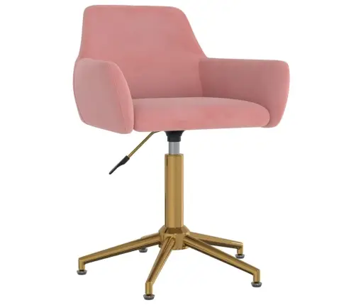Pööratavad Söögitoolid 2 Tk, Roosa, Samet