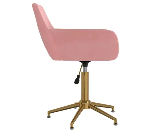 Pööratavad Söögitoolid 2 Tk, Roosa, Samet