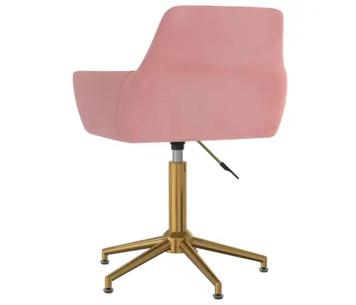 Pööratavad Söögitoolid 2 Tk, Roosa, Samet
