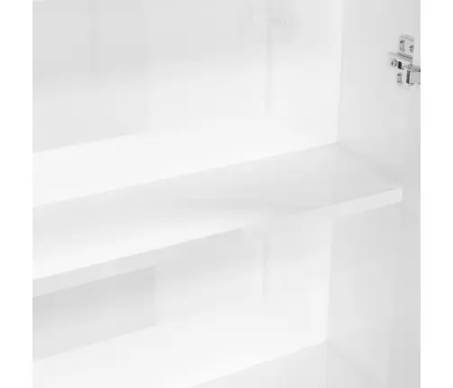 Vannasistabas Skapītis Ar Spoguli, 60X15X75 Cm, Balts, Mdf Vidaxl