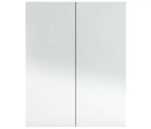 Vannasistabas Skapītis Ar Spoguli, 60X15X75Cm, Betonpelēks, Mdf Vidaxl