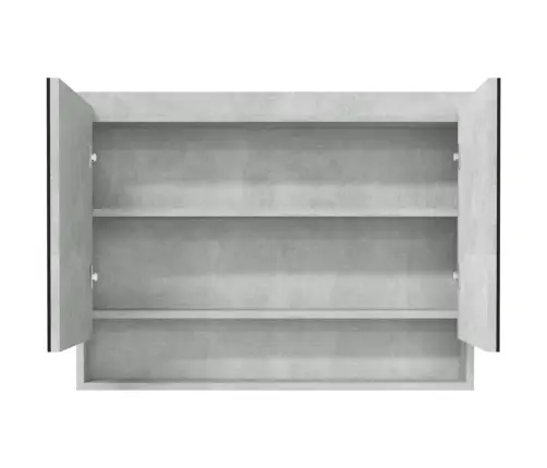 Vannitoa Peegelkapp, 80 X 15 X 60 cm Mdf, Betoonhall