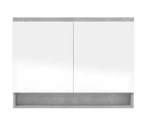 Vannitoa Peegelkapp, 80 X 15 X 60 cm Mdf, Betoonhall