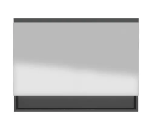 Veidrodinė Vonios Spintelė, Antracito Spalvos, 80X15X60cm Mdf