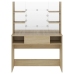 Meigilaud Led-Tuledega, 100X40X135 cm Mdf-Plaat, Tamm
