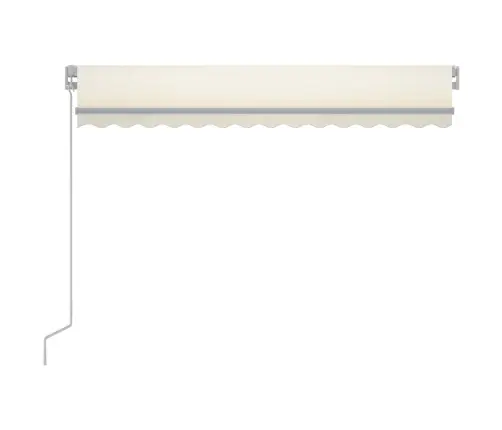 Rankiniu Būdu Ištraukiama Markizė Su Led, Kreminė, 300X250Cm