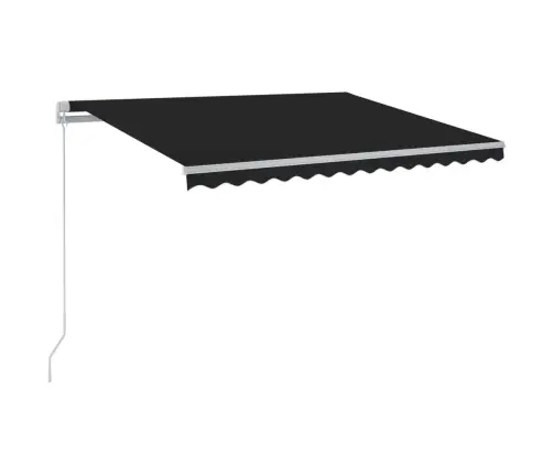 Izvelkama Markīze Ar Led, 300X250 Cm, Manuāla, Pelēka Vidaxl