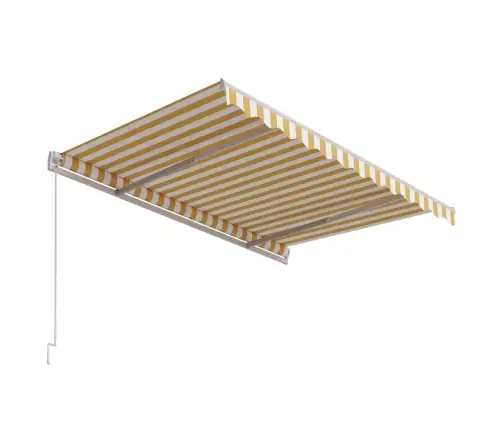 Automatinė Ištraukiama Markizė, Geltona Ir Balta, 300X250Cm