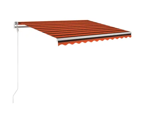 Markīze Ar Led Un Vēja Sensoru, 300X250 Cm, Oranži Brūna Vidaxl