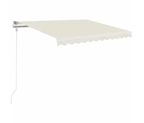 Izvelkama Markīze, 350X250 Cm, Manuāla, Krēmkrāsas Vidaxl
