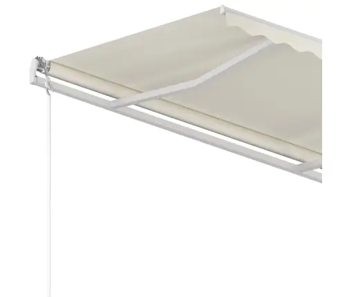 Izvelkama Markīze, 350X250 Cm, Manuāla, Krēmkrāsas Vidaxl