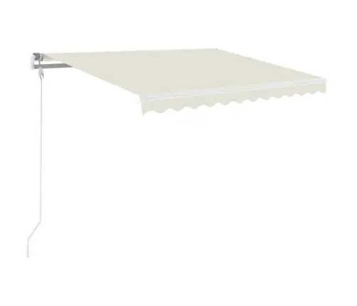 Izvelkama Markīze, Krēmkrāsas, 350X250 Cm, Automātiska Vidaxl