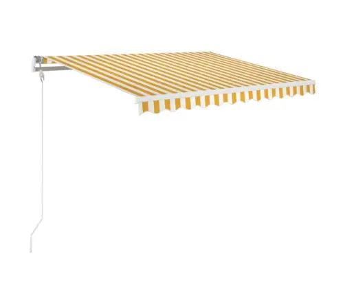 Automatinė Ištraukiama Markizė, Geltona/Balta, 350X250Cm