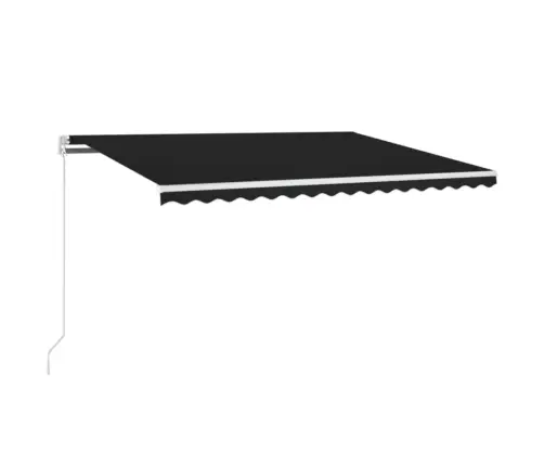 Rankiniu Būdu Ištraukiama Markizė Su Led, Antracito, 450X300Cm
