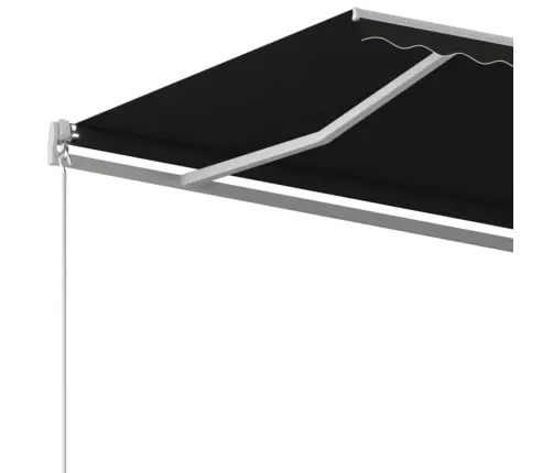 Izvelkama Markīze, Antracītpelēka, 450X350 Cm, Manuāla Vidaxl