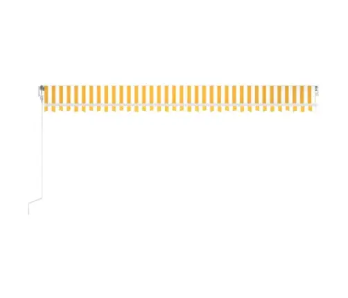 Automatinė Ištraukiama Markizė, Geltona Ir Balta, 600X350Cm