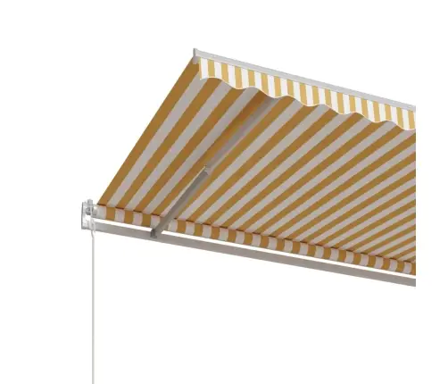 Automatinė Ištraukiama Markizė, Geltona Ir Balta, 600X350Cm