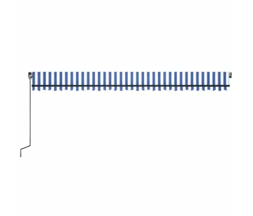 Rankiniu Būdu Ištraukiama Markizė, Mėlyna/Balta, 600X350Cm