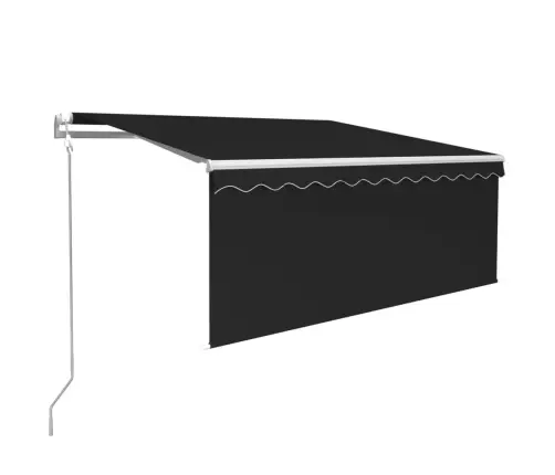 Izvelkama Markīze Ar Žalūziju, 3X2,5 M, Automātiska, Pelēka Vidaxl