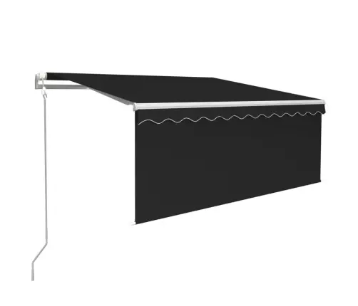 Markīze Ar Žalūziju, Led, Vēja Sensoru, 3X2,5 M, Antracītpelēka   Vidaxl