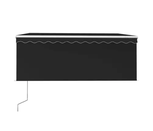 Markīze Ar Žalūziju, Led, Vēja Sensoru, 3X2,5 M, Antracītpelēka   Vidaxl