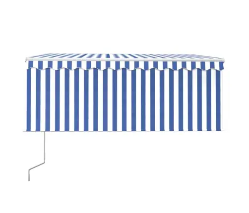Automatiniu Būdu Ištraukiama Markizė, Mėlyna Ir Balta, 3,5X2,5M