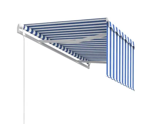 Automatiniu Būdu Ištraukiama Markizė, Mėlyna Ir Balta, 3,5X2,5M
