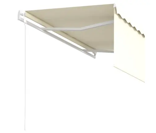 Izvelkama Markīze Ar Žalūziju, 3,5X2,5 M, Krēmkrāsas   Vidaxl