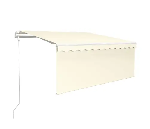 Markīze Ar Žalūziju, Led, Vēja Sensoru, 3,5X2,5 M, Bēša   Vidaxl