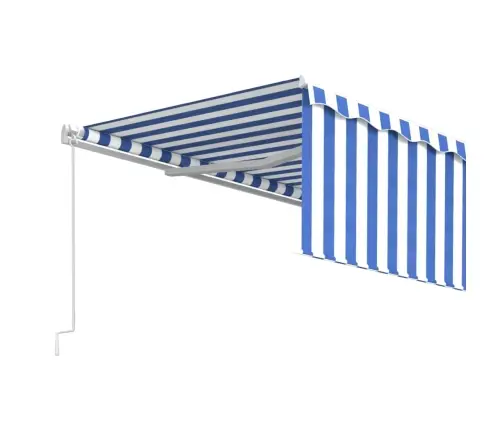 Rankiniu Būdu Ištraukiama Markizė, Mėlyna Ir Balta, 5X3M