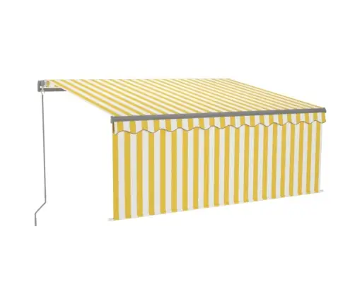 Rankiniu Būdu Ištraukiama Markizė, Geltona Ir Balta, 3X2,5M