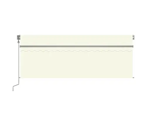 Automaatselt Sissetõmmatav Varikatus Rulooga, 4X3M, Kreemjas